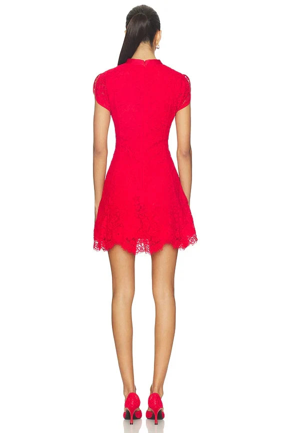 Fine Lace Mini Dress