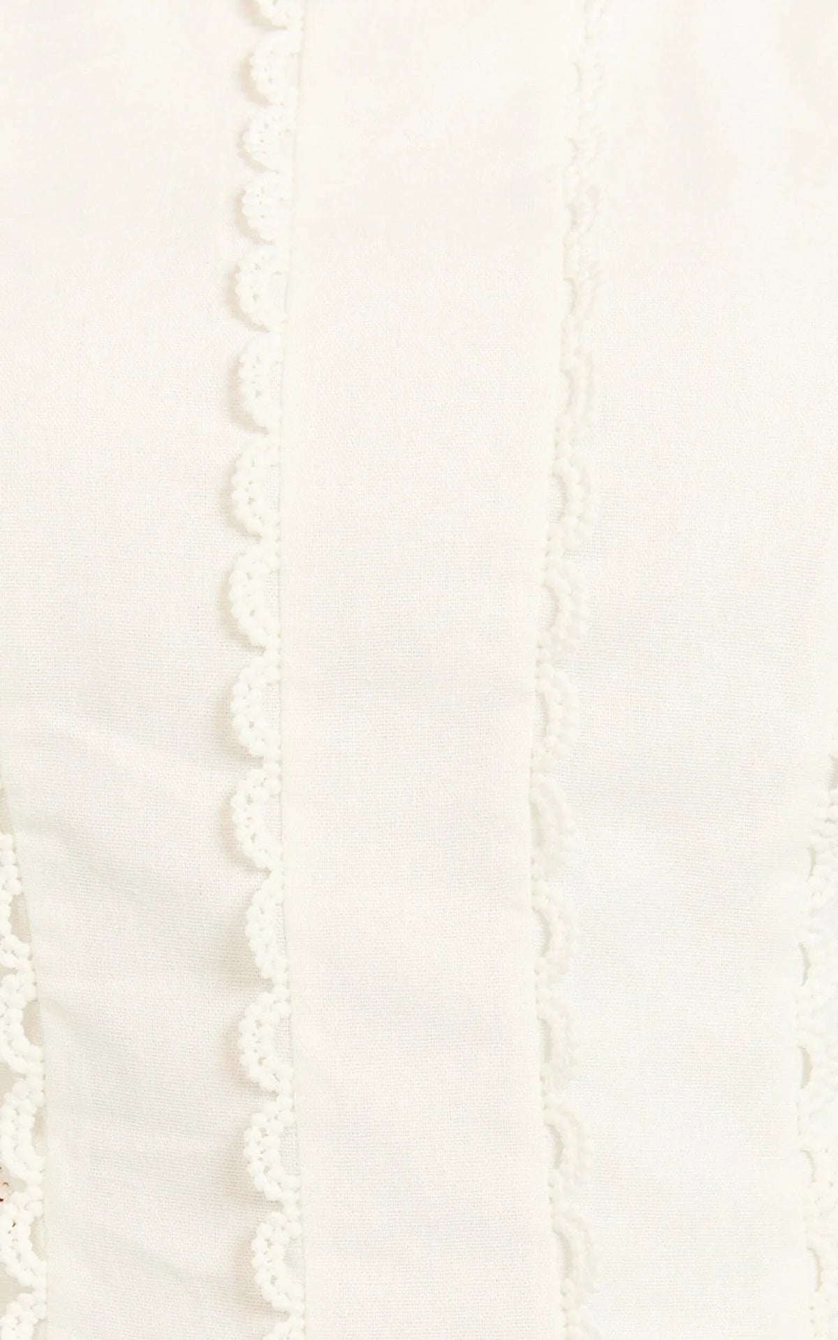 Laila Mini Linen Blend Dress - High Neck Side Cut Out Puff Sleeve Straight Dress in Off White