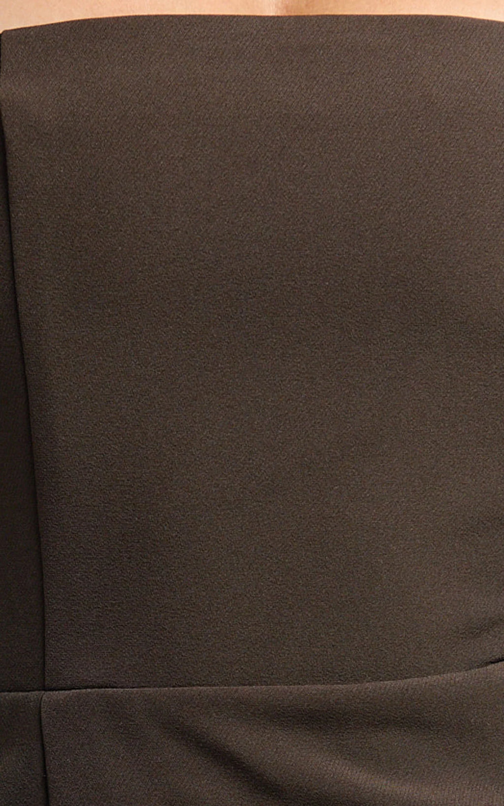 Selena Mini Dress - Strapless Fitted Dress in Dark Chocolate