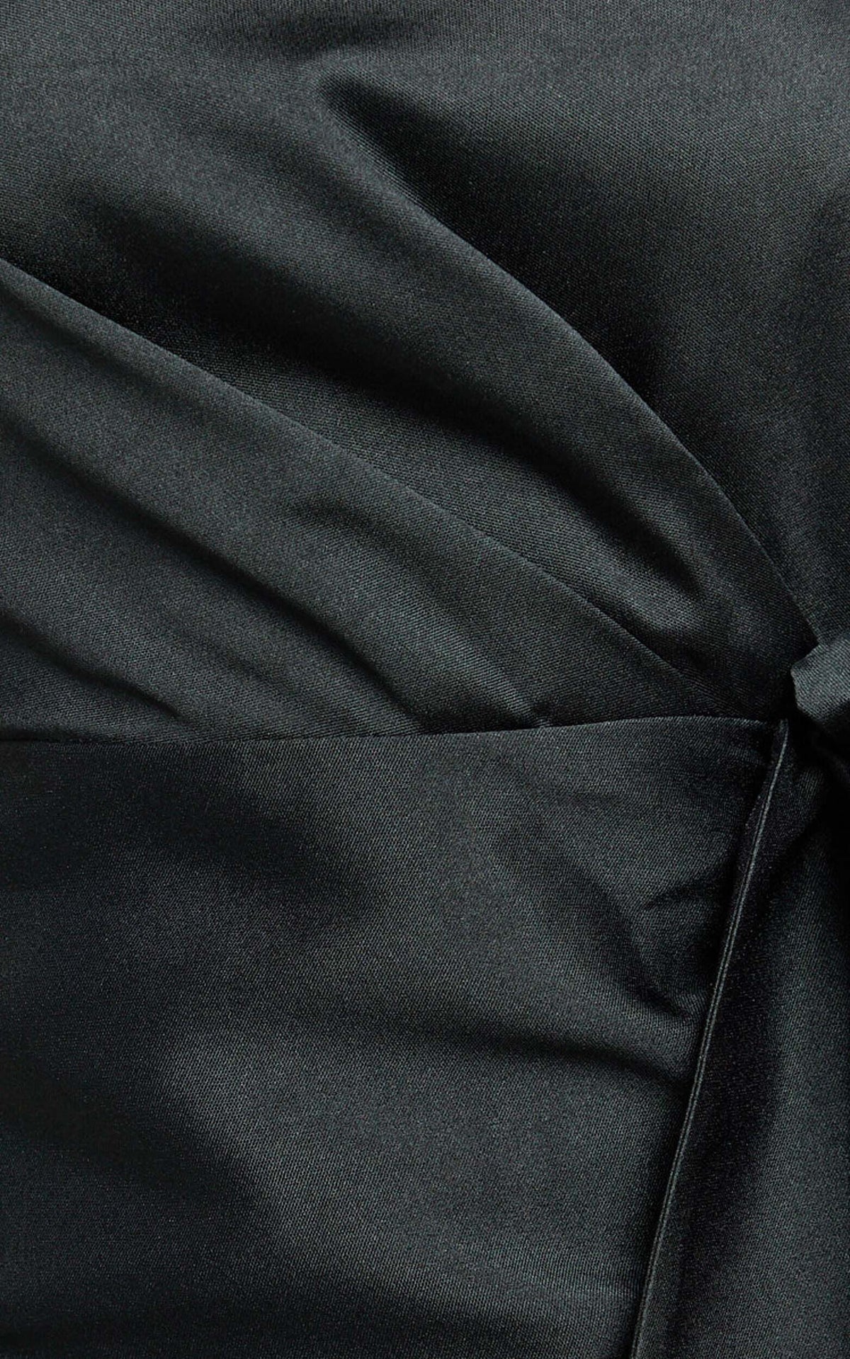 Jayce Mini Dress - Strapless Drape Dress in Black