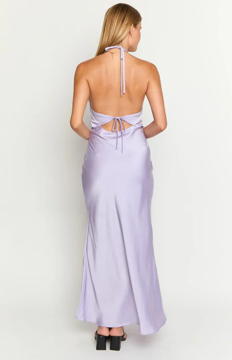 Haizel Purple Maxi Dress