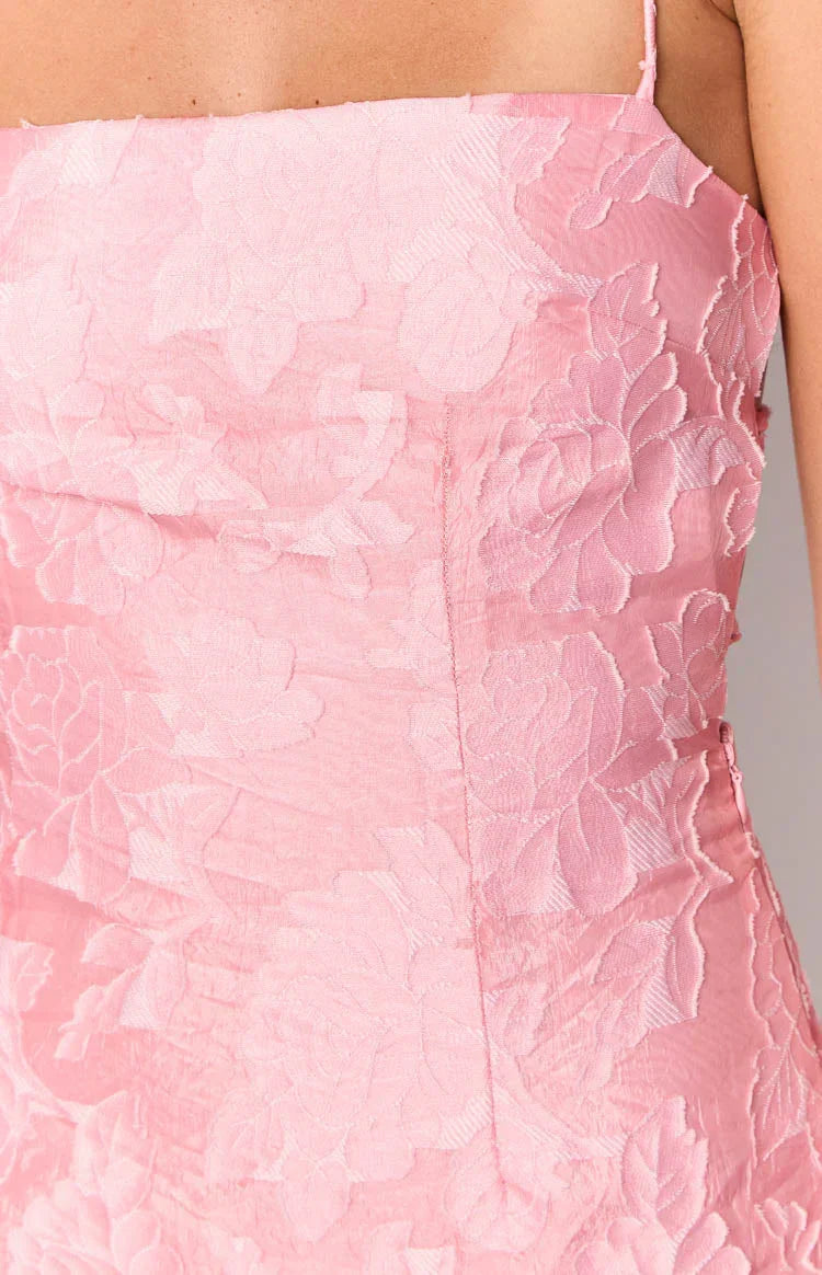 Tracye Pink Floral Mini Dress