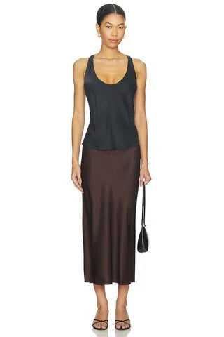 Bar Silk Skirt