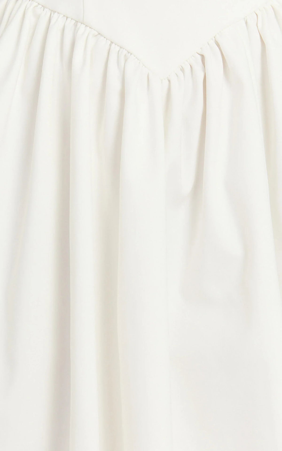 Helda Midi Dress - Halter Tie Neck Corset Panel Dress in Off White