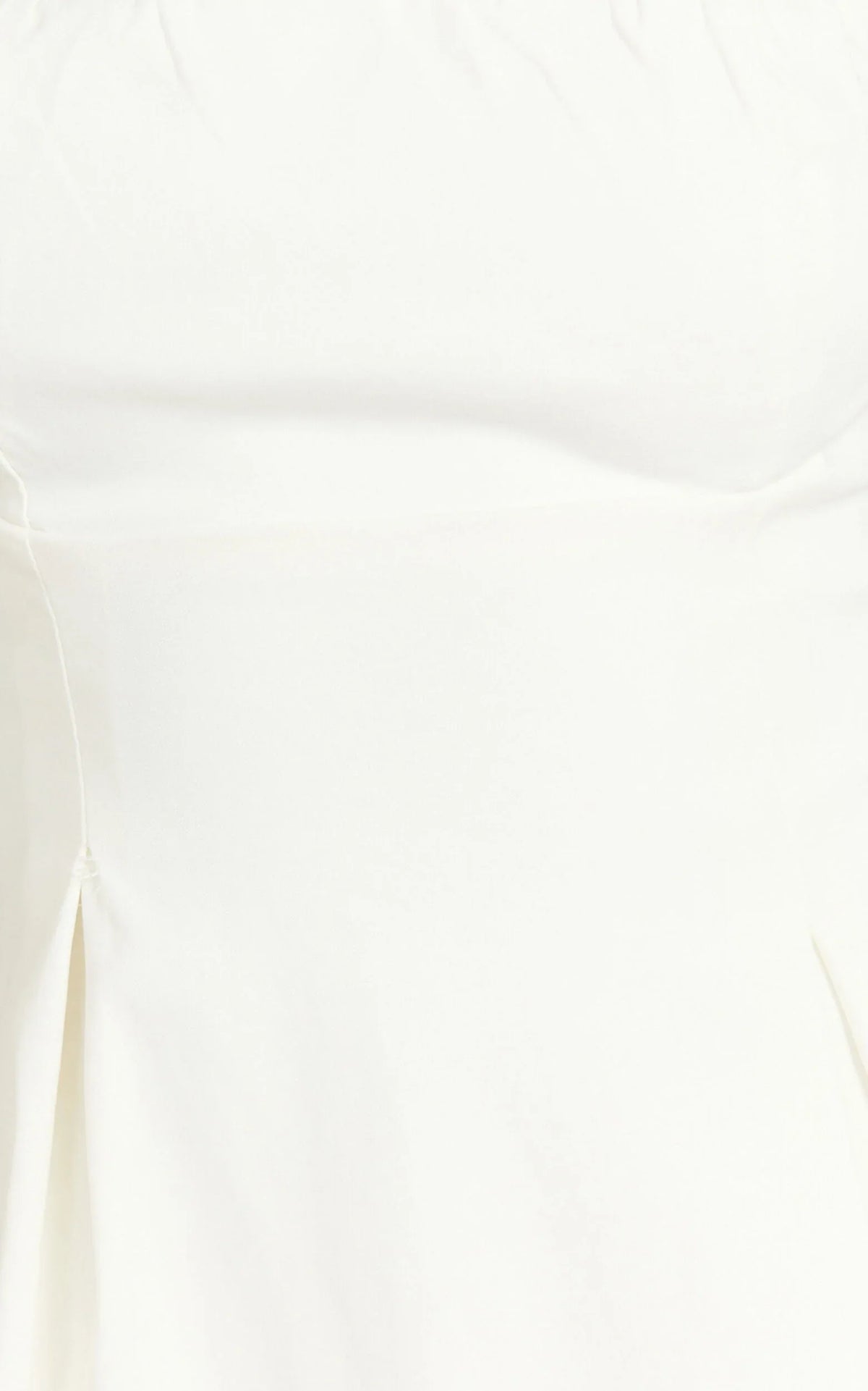 Ida Mini Dress - Wide Strap Straight Neck  Bow Back Dress in White