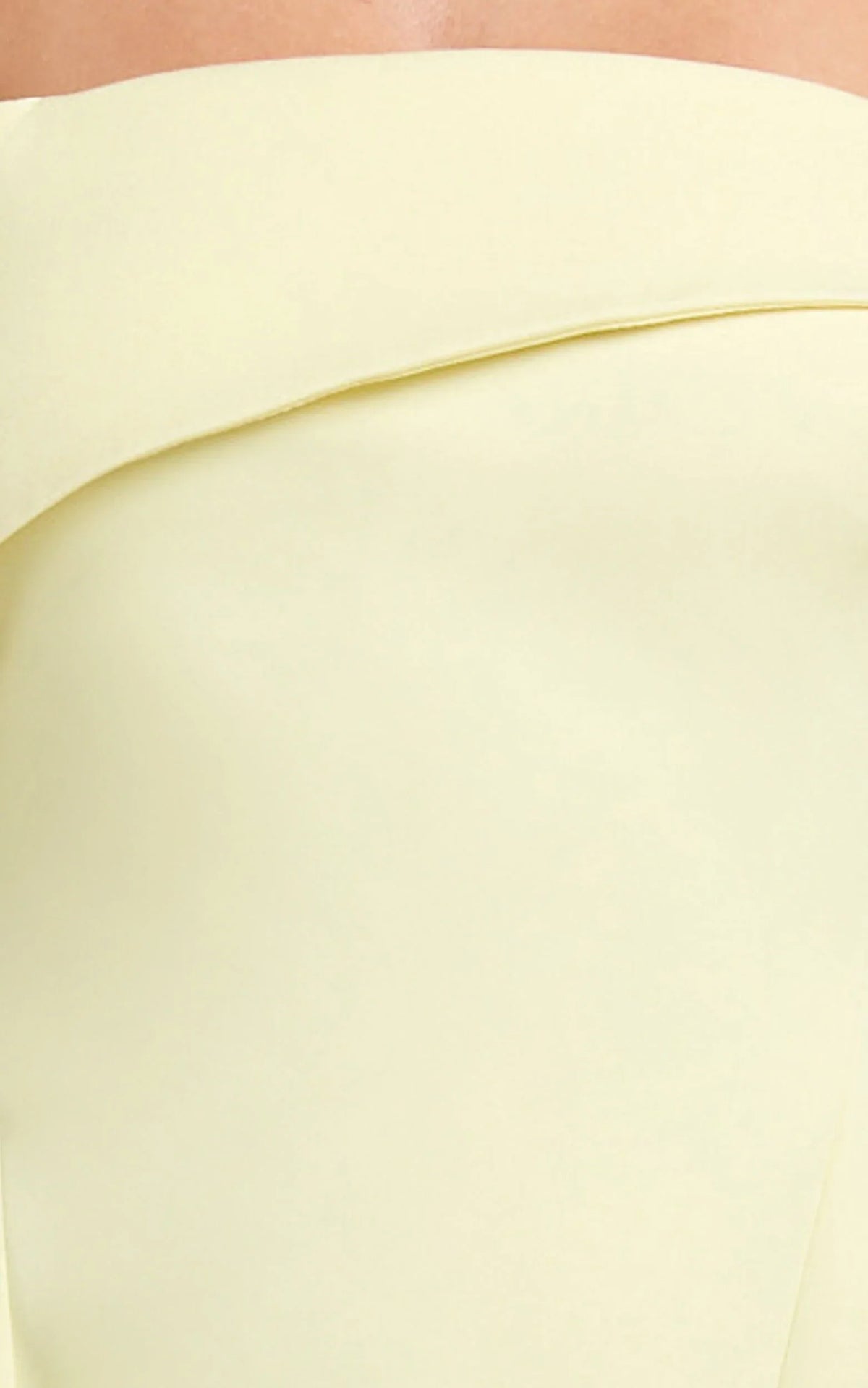 Cecilia Mini Dress - Off Shoulder Tie Detail Dress in Lemon