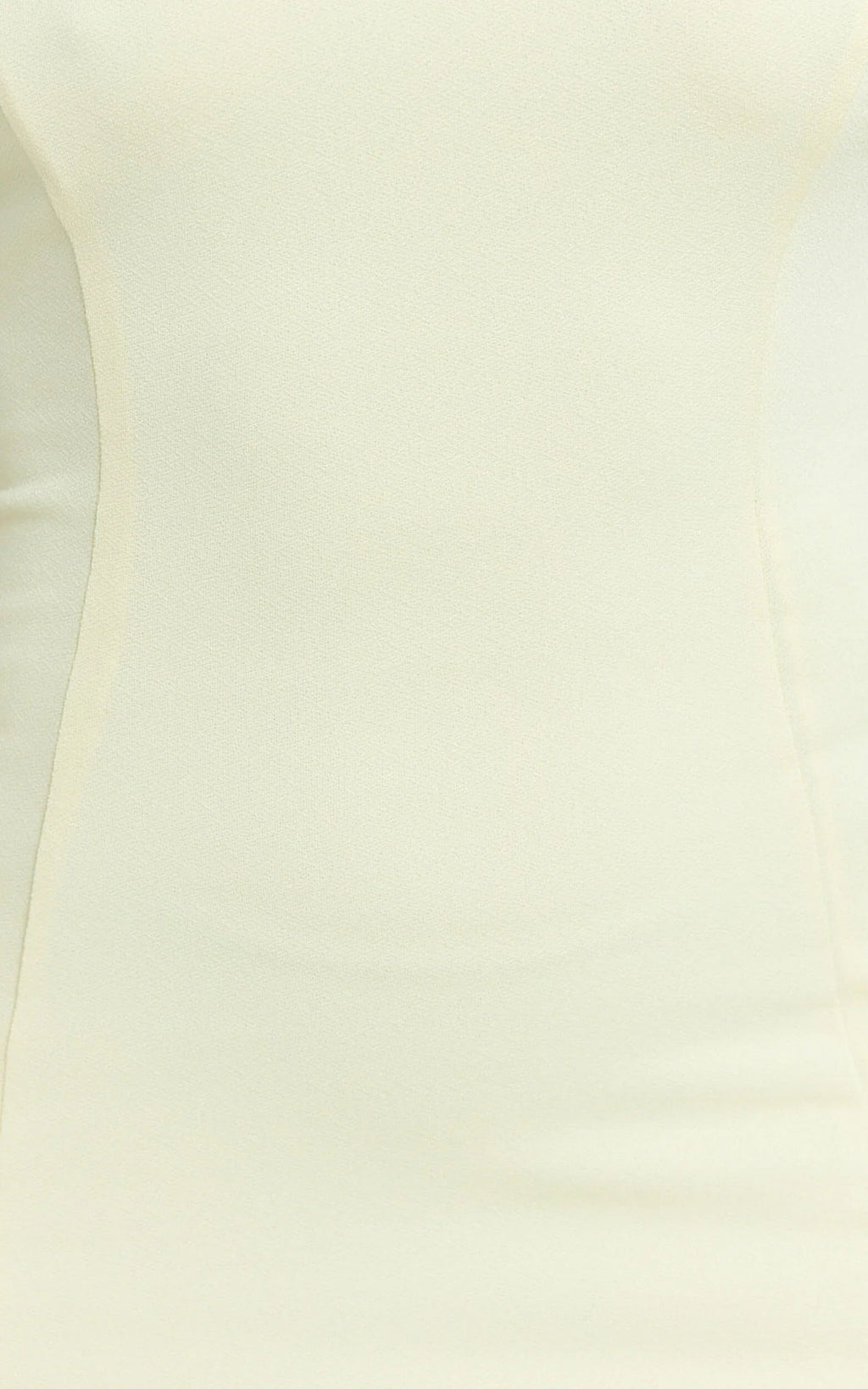 Sophie Mini Dress - Tie Neck Strapless Bodycon Dress in Lemon