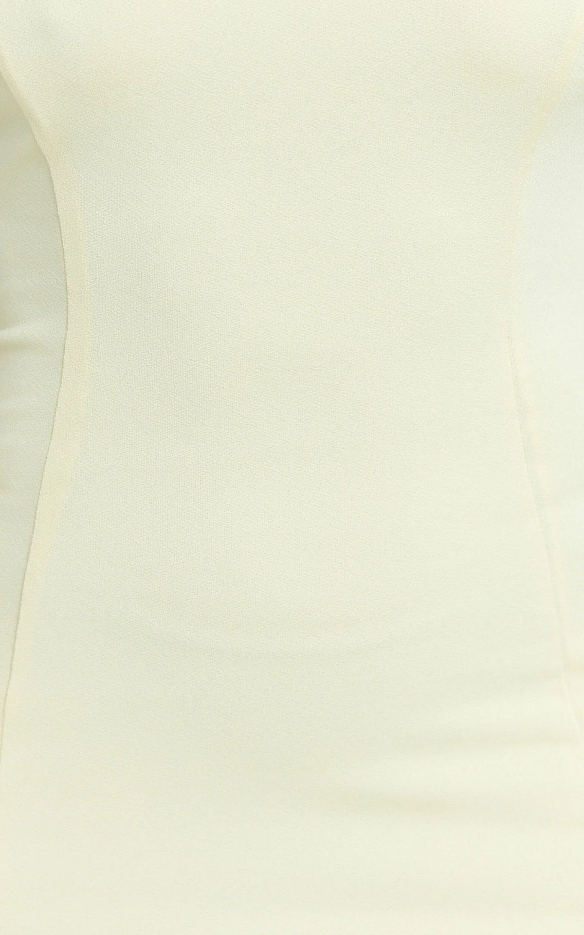 Sophie Mini Dress - Tie Neck Strapless Bodycon Dress in Lemon