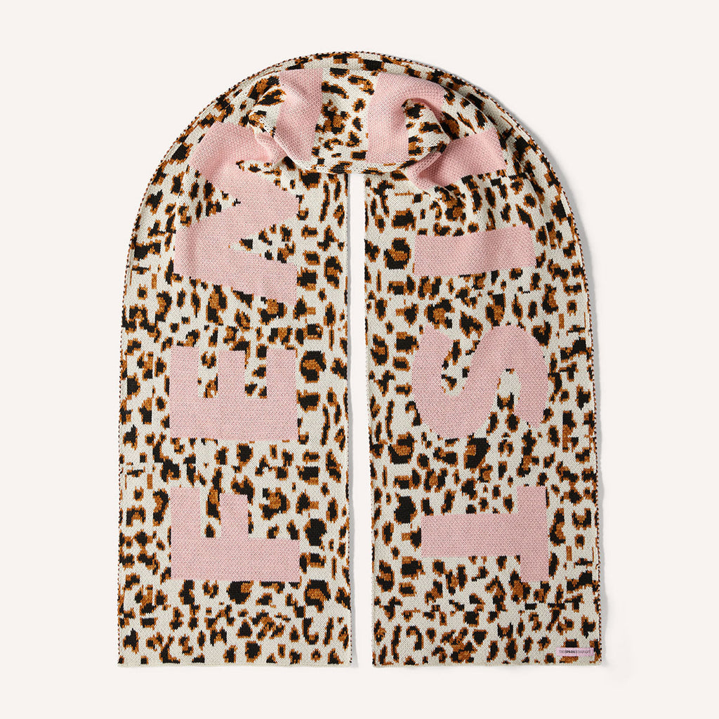 Animal Print 'Feminist' Giant Scarf
