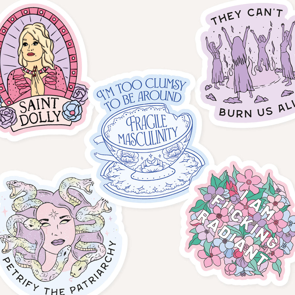 Feminist Illustrations Sticker Pack