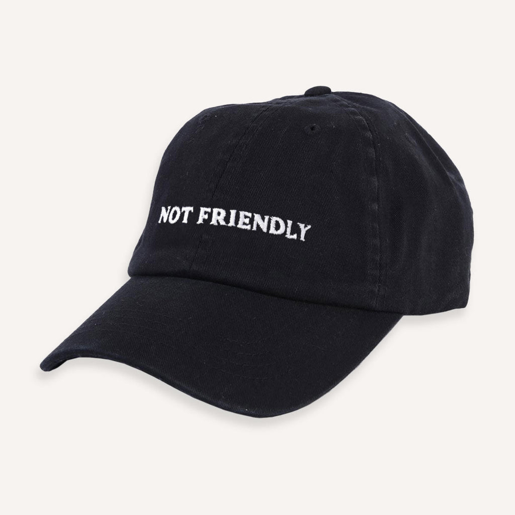 Not Friendly Slogan Cap