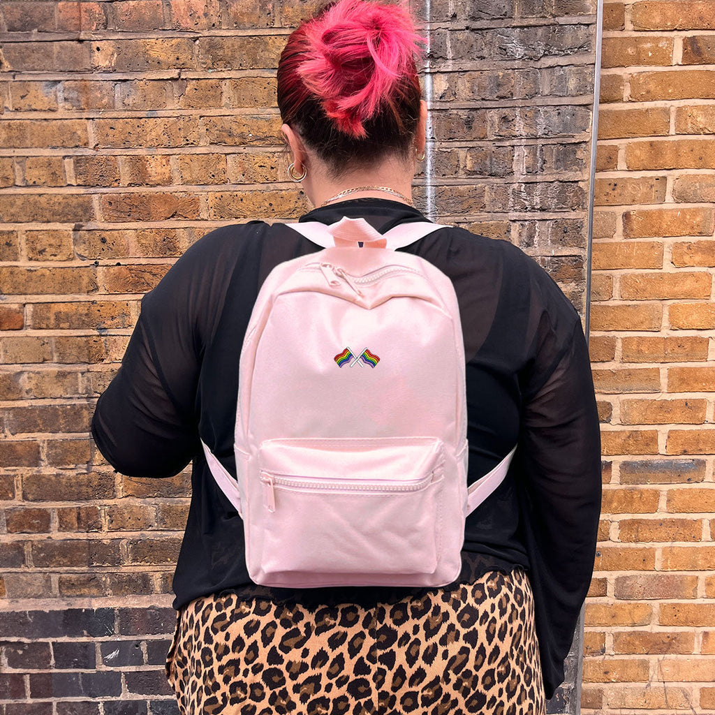 Pride Flags Embroidered Mini Backpack