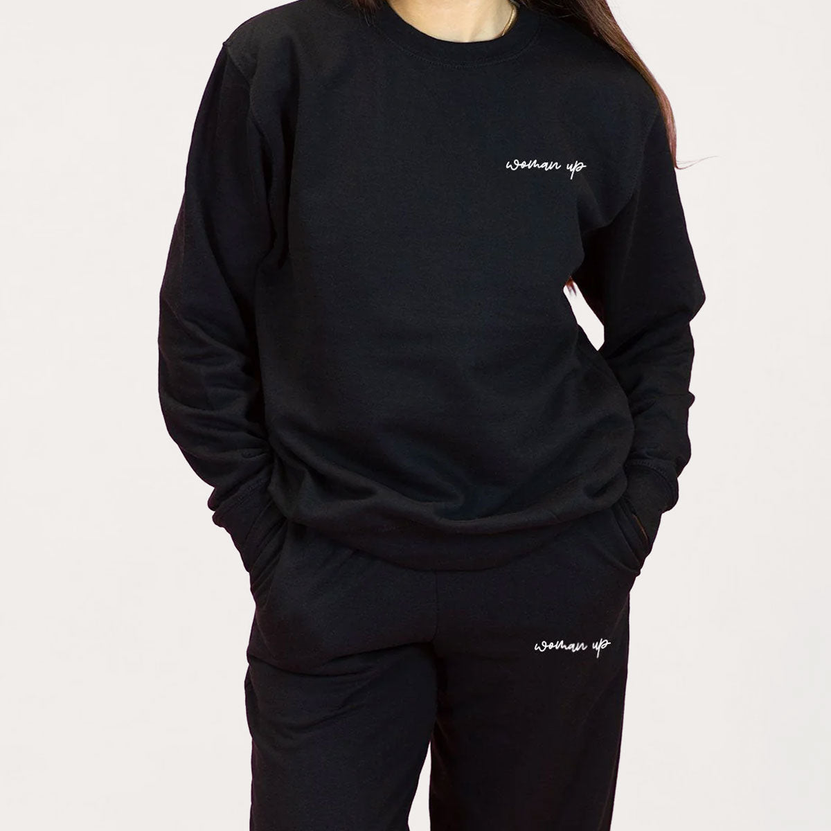 Woman Up Sweatshirt & Joggers Set