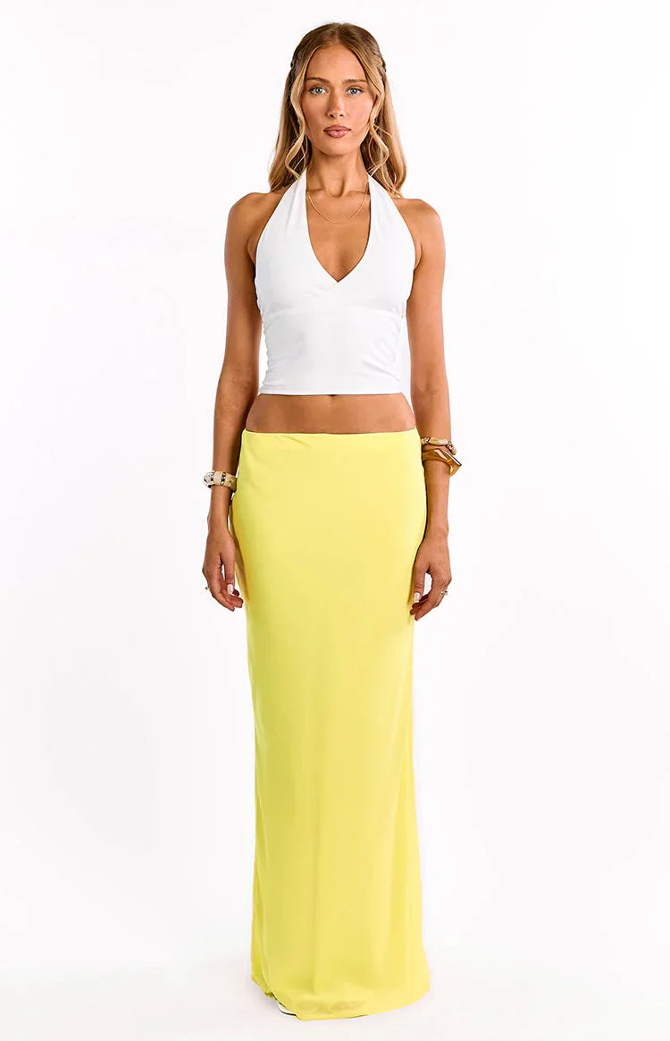 Jacqulin Yellow Maxi Skirt