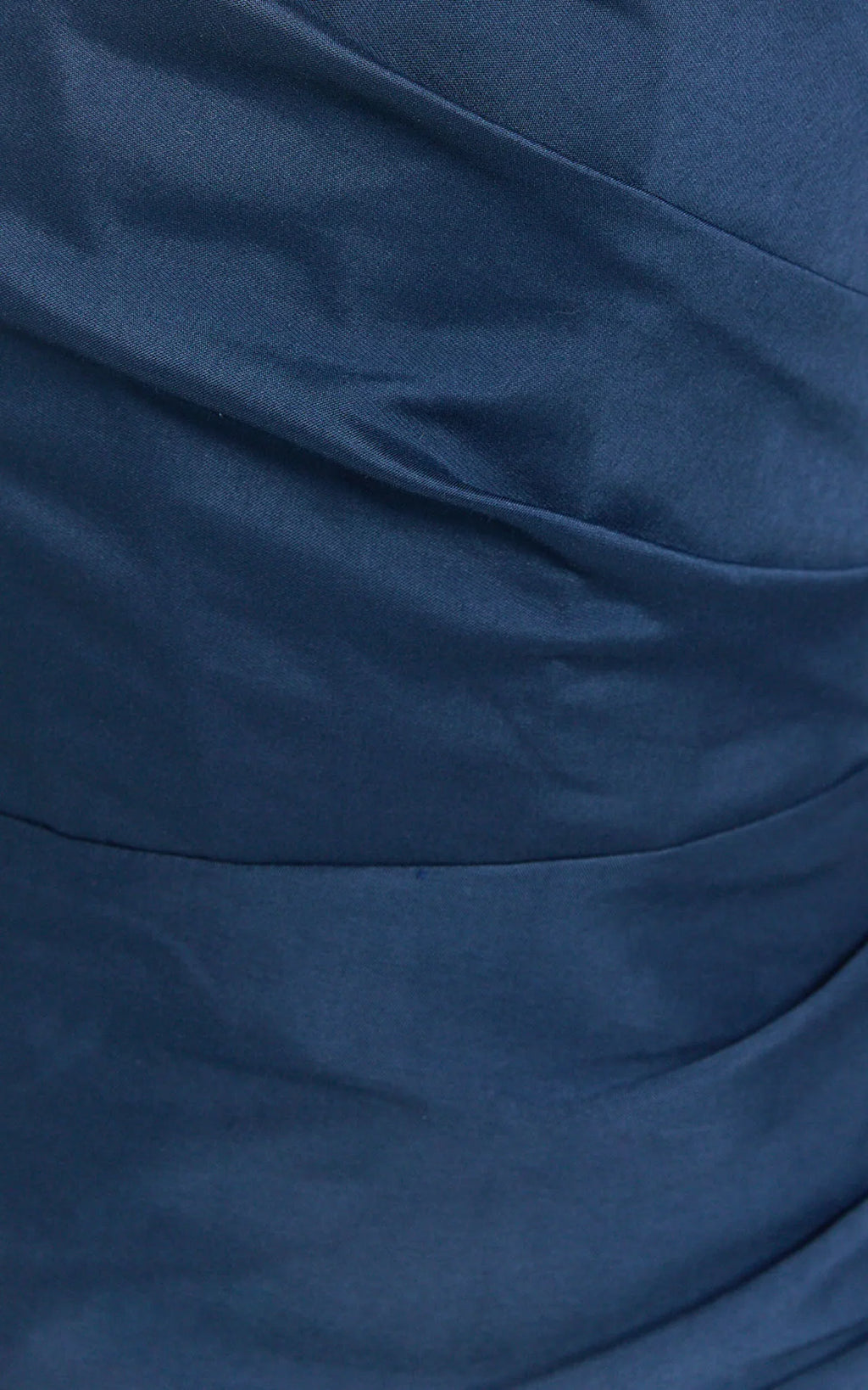 Stefania Mini Dress  - Asymmetrical Removable Skirk Ruched Strapless Bodycon Dress in Navy
