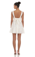 Floral Eyelet Dress in White