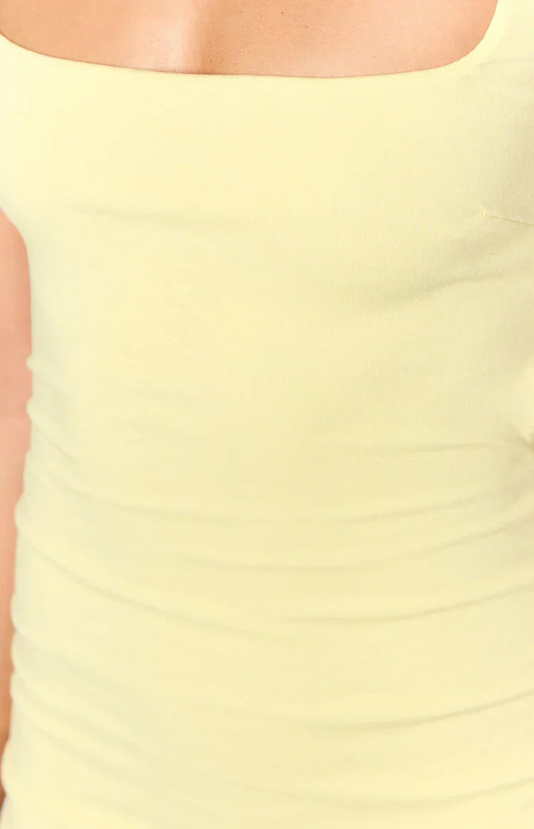 Kirby Yellow Mini Dress