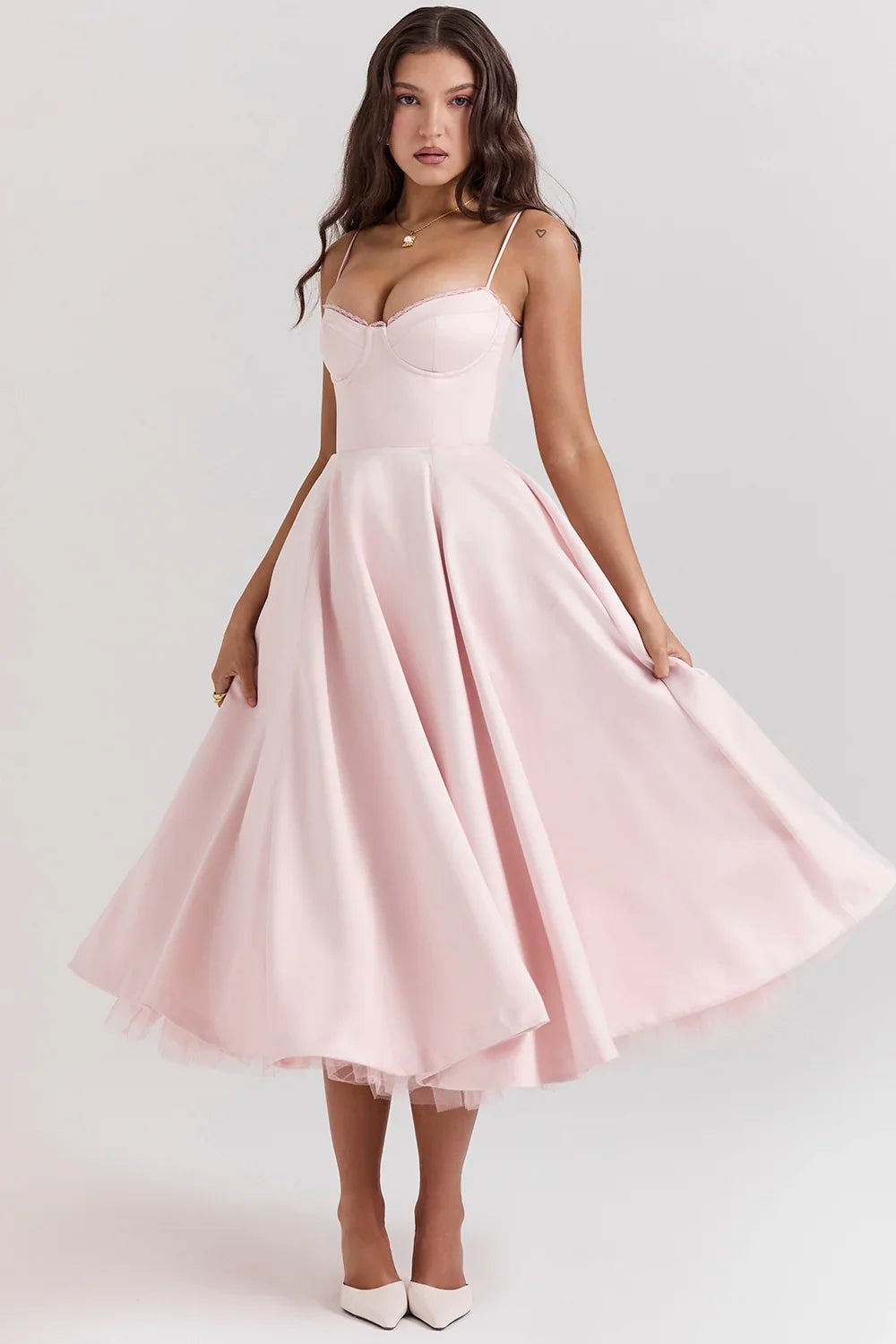Ballerina Pink Midi Dress