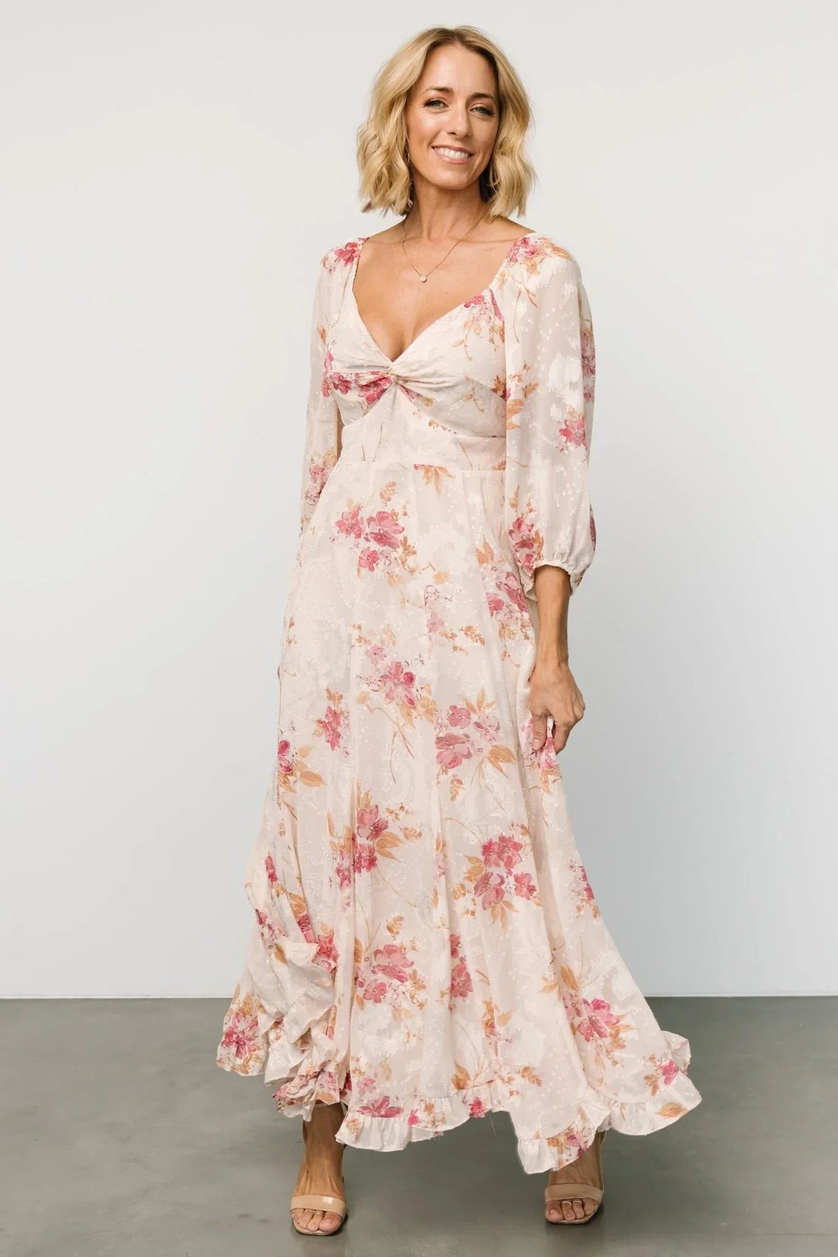 Estefania Maxi Dress | Blush + Pink Floral