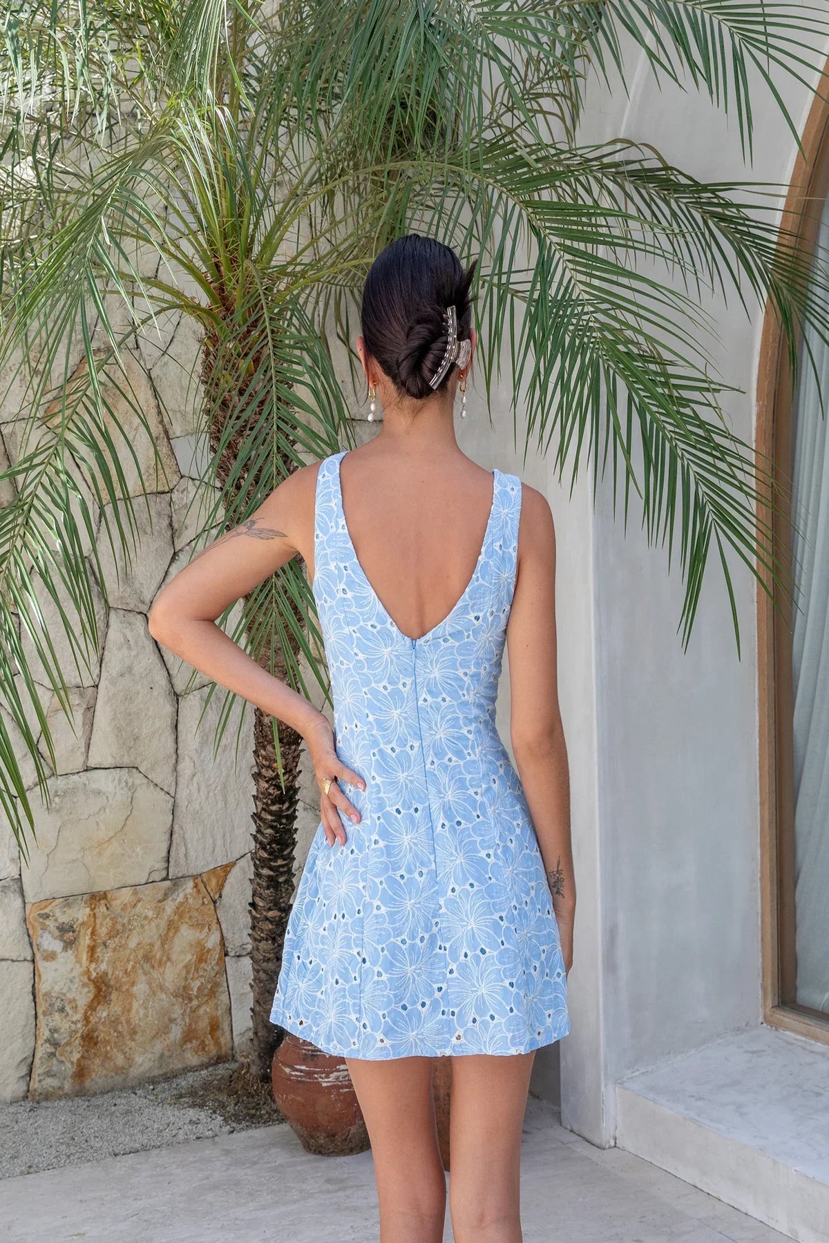 Wonderous Moment Mini Dress Blue